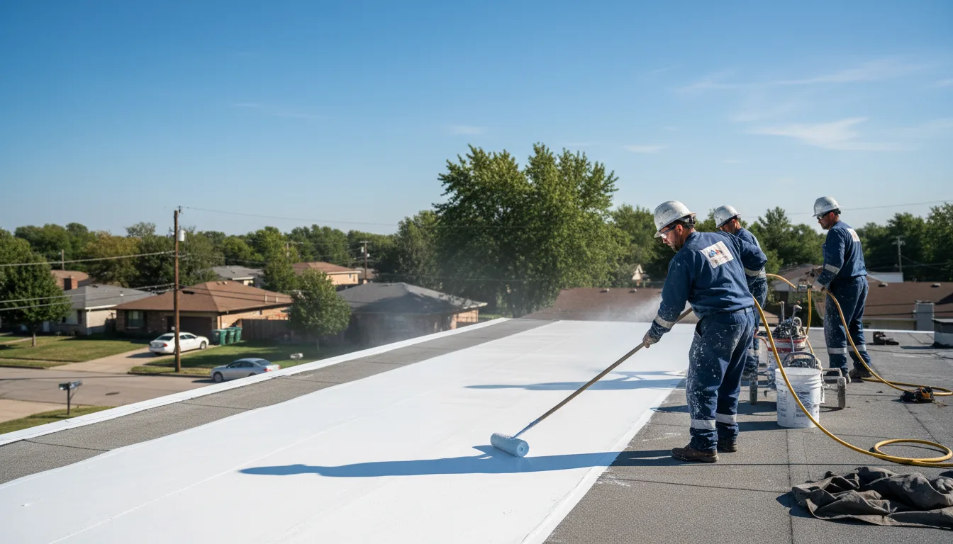 Commercial roof coating in Blue Springs, MS near me